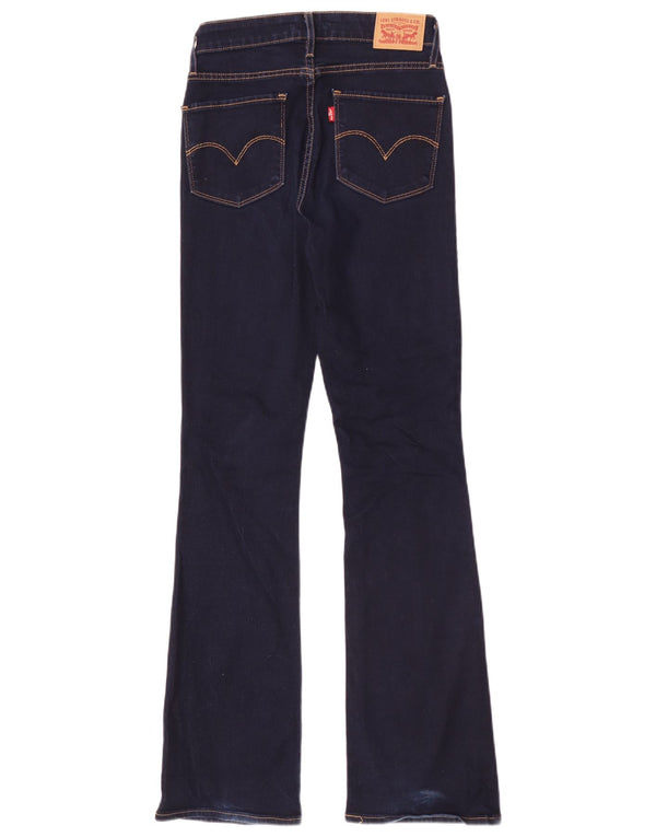 Calça jeans feminina Levi's 725 High Rise Bootcut W26 L31 azul marinho algodão