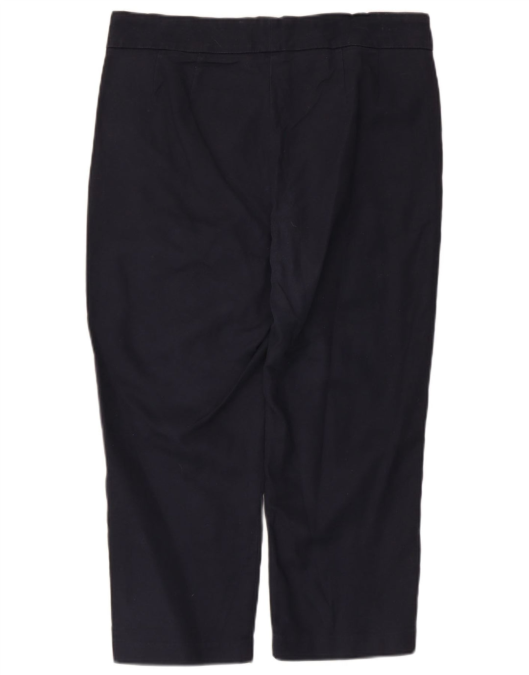 Calça capri feminina Marks & Spencer Reino Unido 12 médio W34 L22 azul marinho