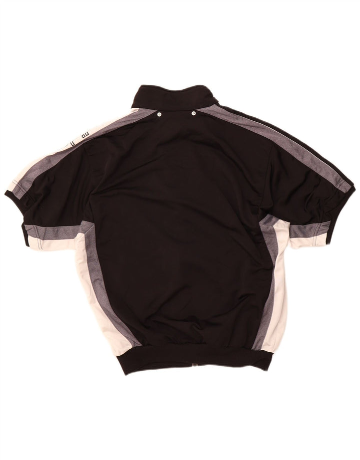 Adidas Mens Graphic Tracksuit Top Jacket UK 38/40 Médio Preto Poliéster