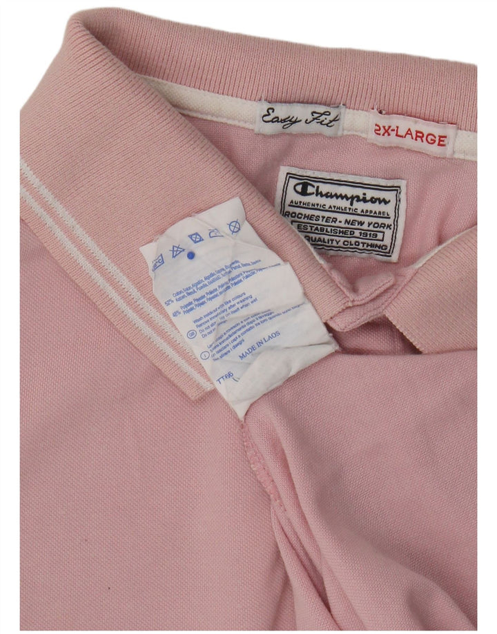 Camisa polo masculina Champion 2XL algodão rosa
