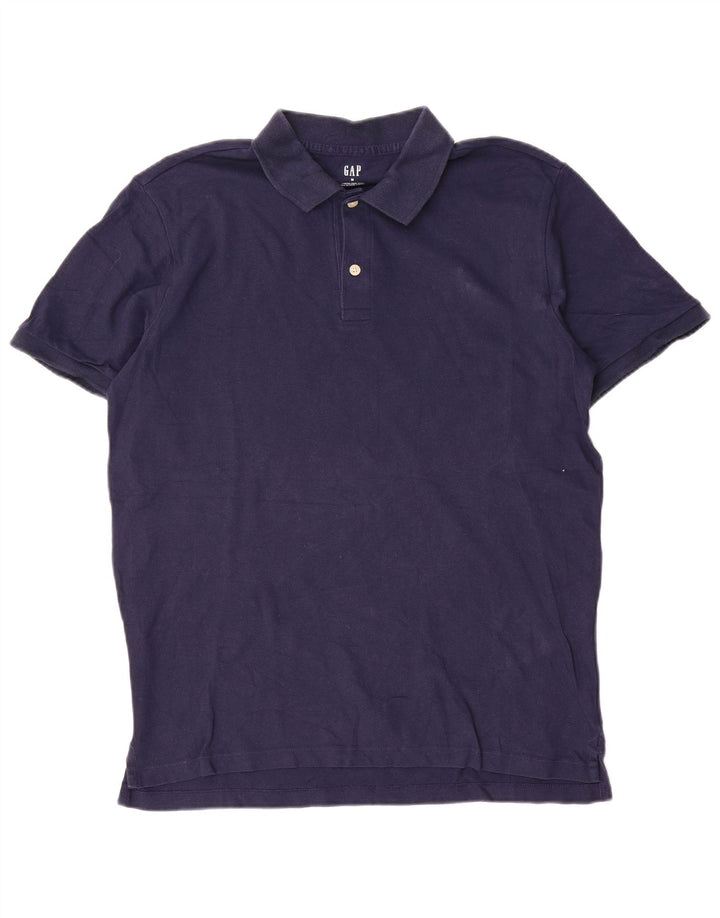 Camisa polo masculina Gap de algodão azul marinho médio