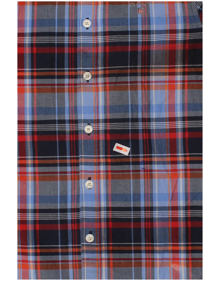 GANT Camisa Menino 7-8 Anos Algodão Xadrez Multicolorido