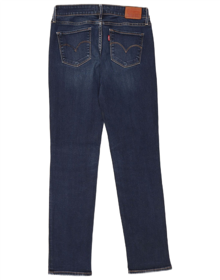 Calça jeans feminina Levi's 712 Slim W28 L30 azul marinho algodão