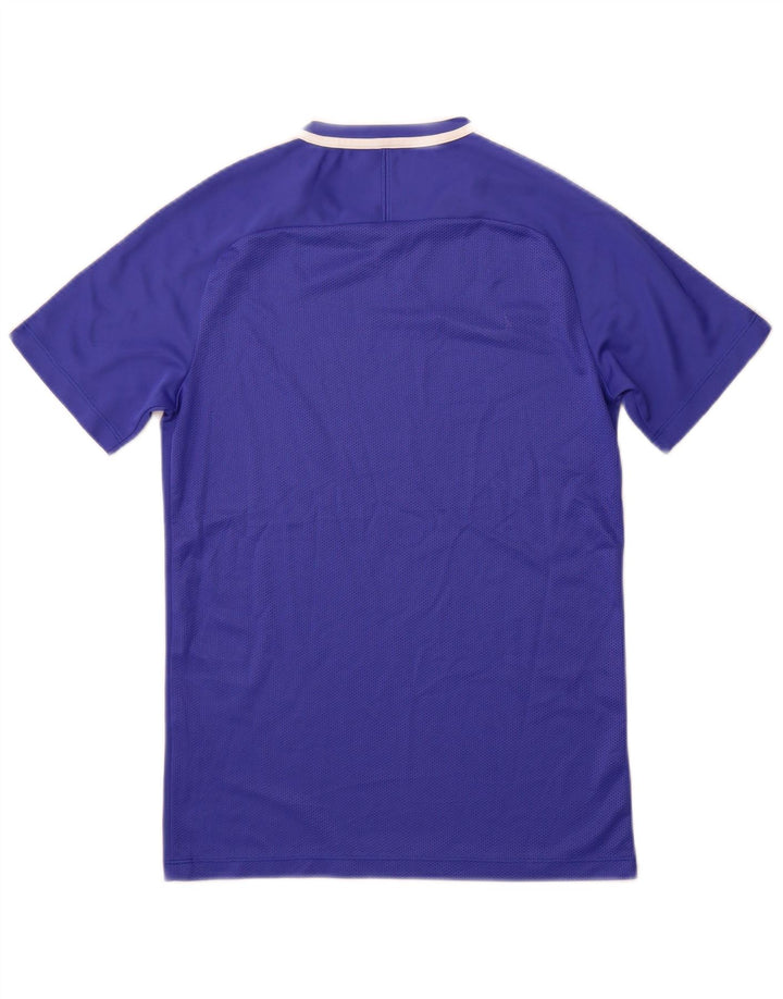 Camiseta masculina NIKE Dri Fit Top pequeno azul colorblock