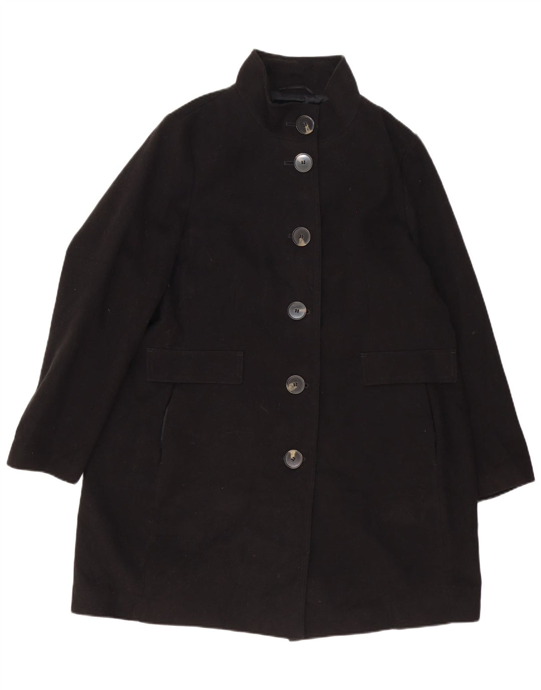 Sobretudo feminino Marks & Spencer UK 20 2XL poliéster preto