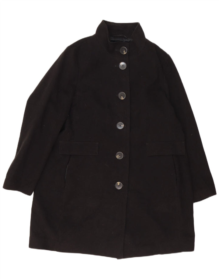 Sobretudo feminino Marks & Spencer UK 20 2XL poliéster preto