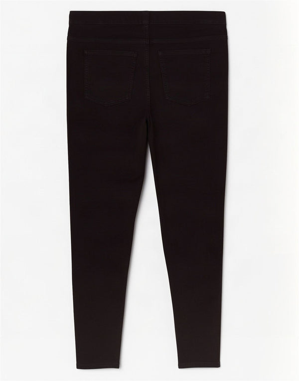 Jeans Marks & Spencer feminino de cintura alta Jegging UK 18 XL W36 L26 preto
