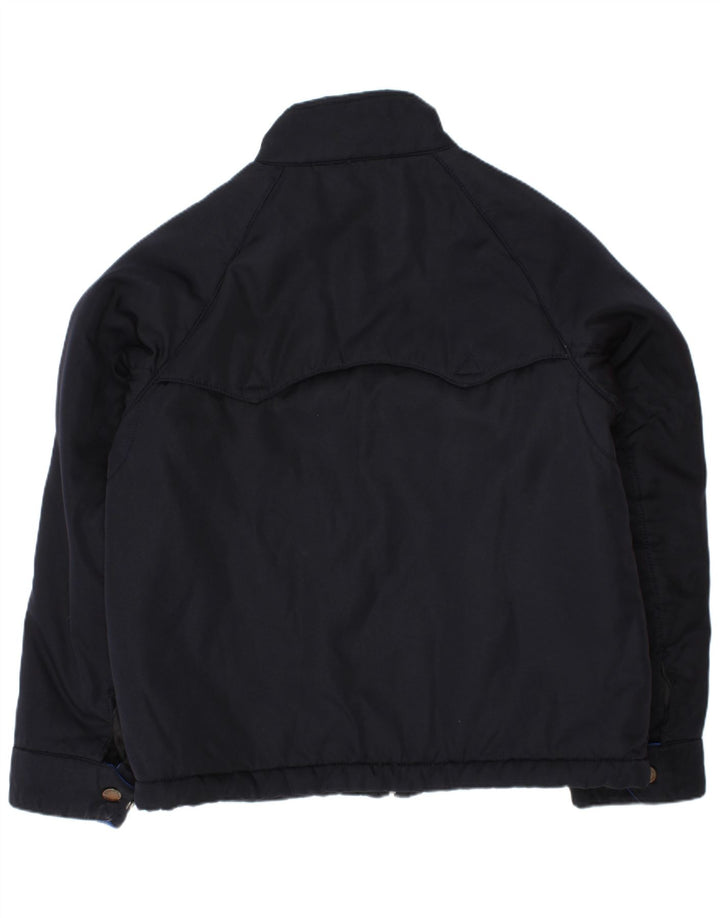 Polo Ralph Lauren Jaqueta masculina gráfica Harrington 7-8 anos pequena azul marinho