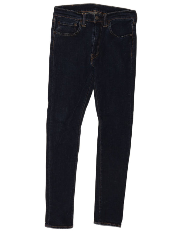 Levi's Masculino 519 Skinny Jeans W32 L29 Azul Marinho Algodão