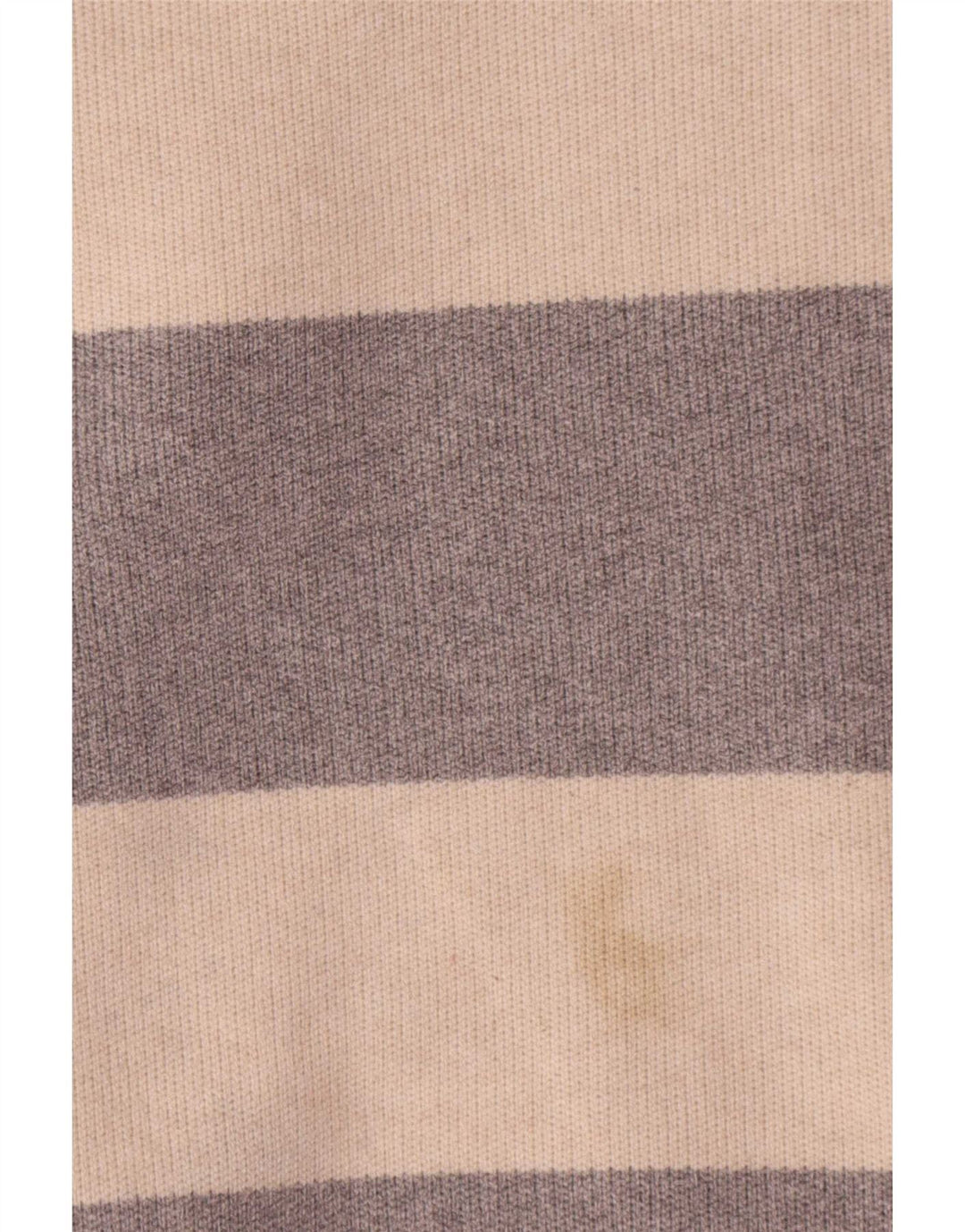 Suéter feminino Marks & Spencer com gola redonda UK 14 listrado bege médio