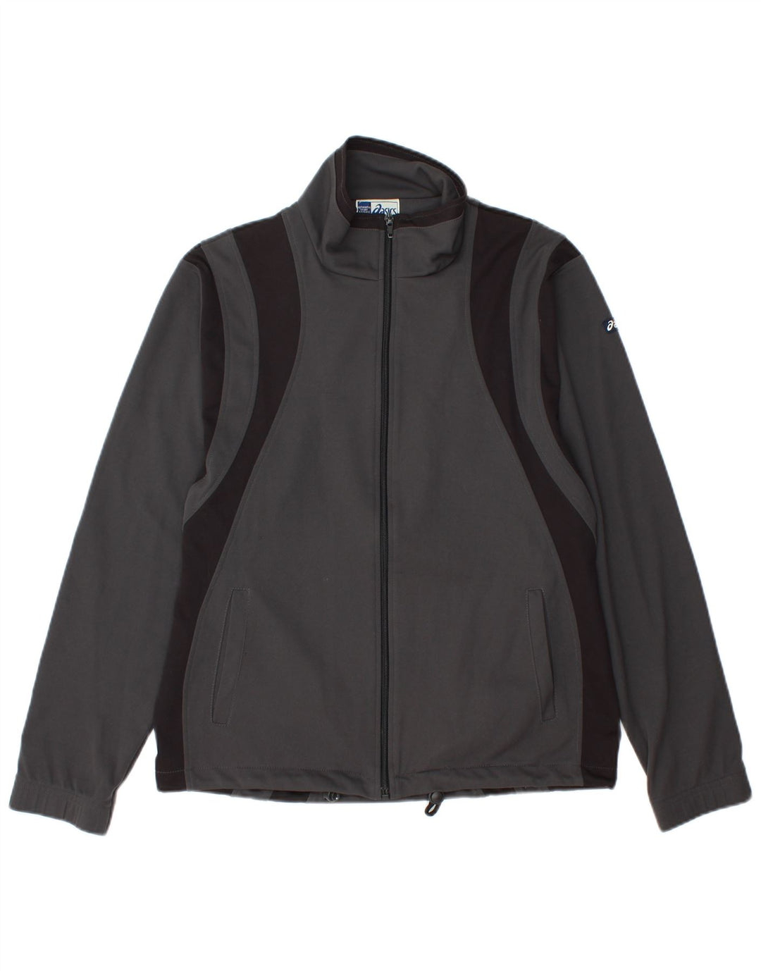 ASICS Mens Treino Top Jacket Small Grey Colourblock Poliéster