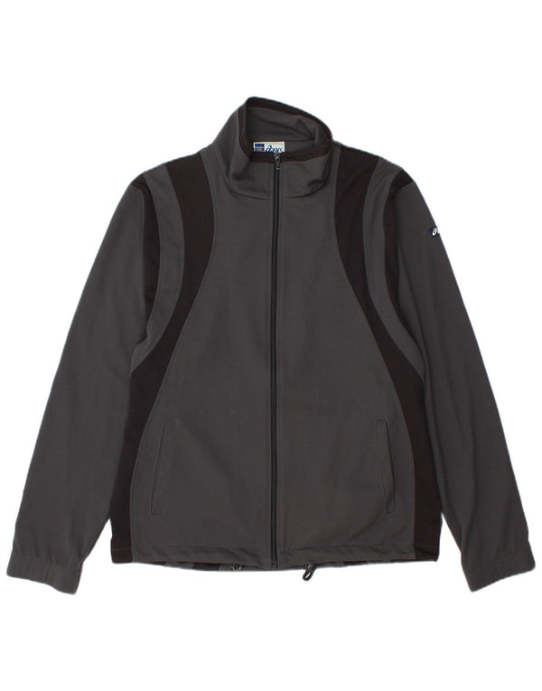 ASICS Mens Treino Top Jacket Small Grey Colourblock Poliéster