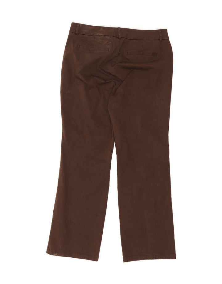 DOCKERS Womens Bootcut Casual Trousers US 12 Large W34 L29 Brown Cotton Vintage Dockers and Second-Hand Dockers from Messina Hembry 