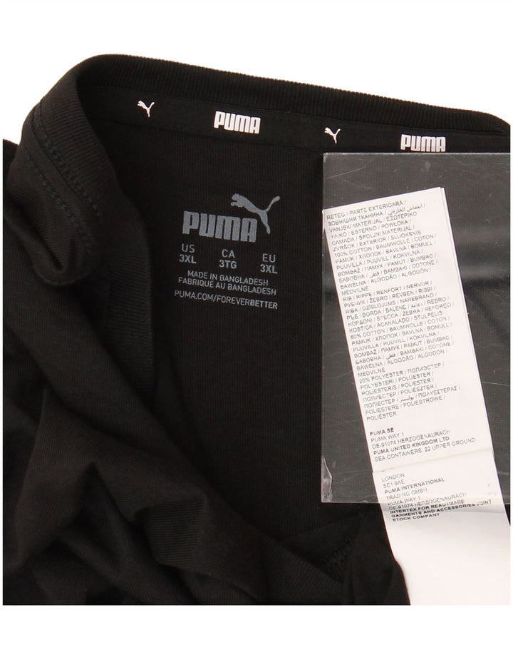 Camiseta masculina PUMA Top 3XL algodão preto