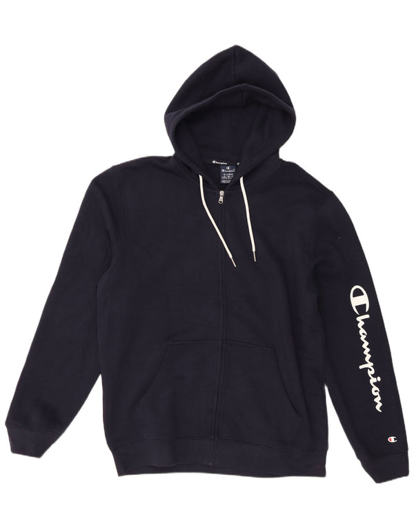 Champion masculino gráfico regular fit moletom com capuz XL azul marinho algodão