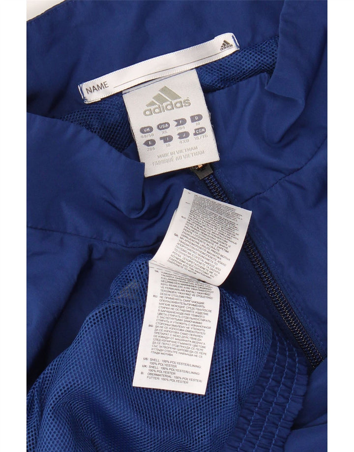 ADIDAS Mens Climalite Tracksuit Top Jacket UK 48/50 XL Azul Colourblock