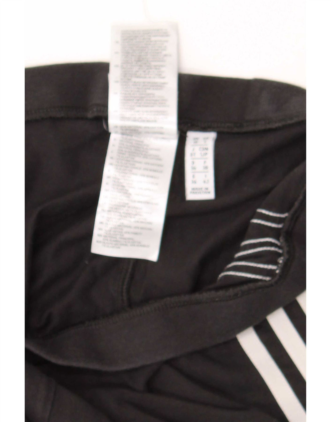 Leggings femininas Adidas UK10 pequeno algodão preto