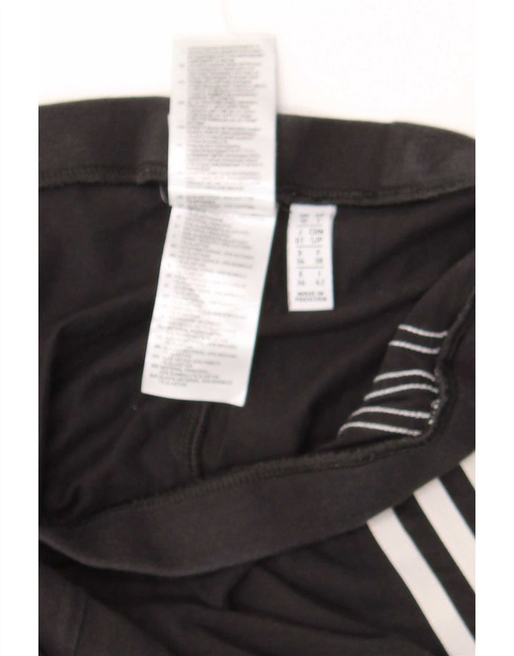 Leggings femininas Adidas UK10 pequeno algodão preto