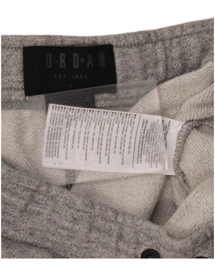 Calça de treino masculina JORDAN algodão cinza médio