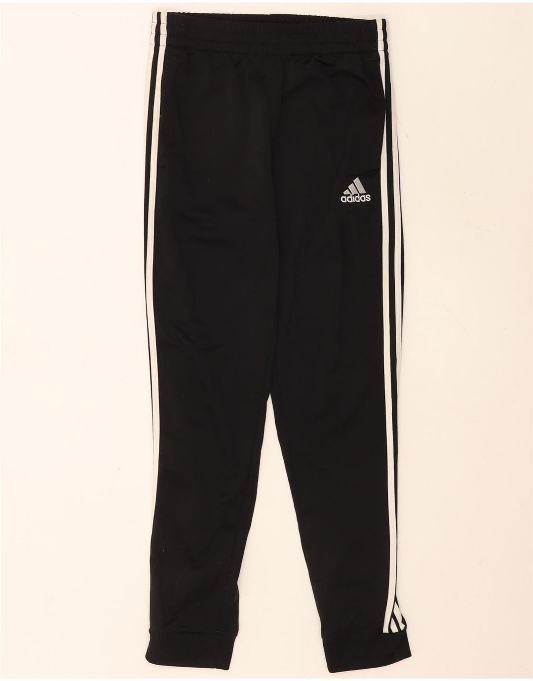 Adidas Mens Calças de treino Joggers UK 36/38 Pequeno Poliéster Preto