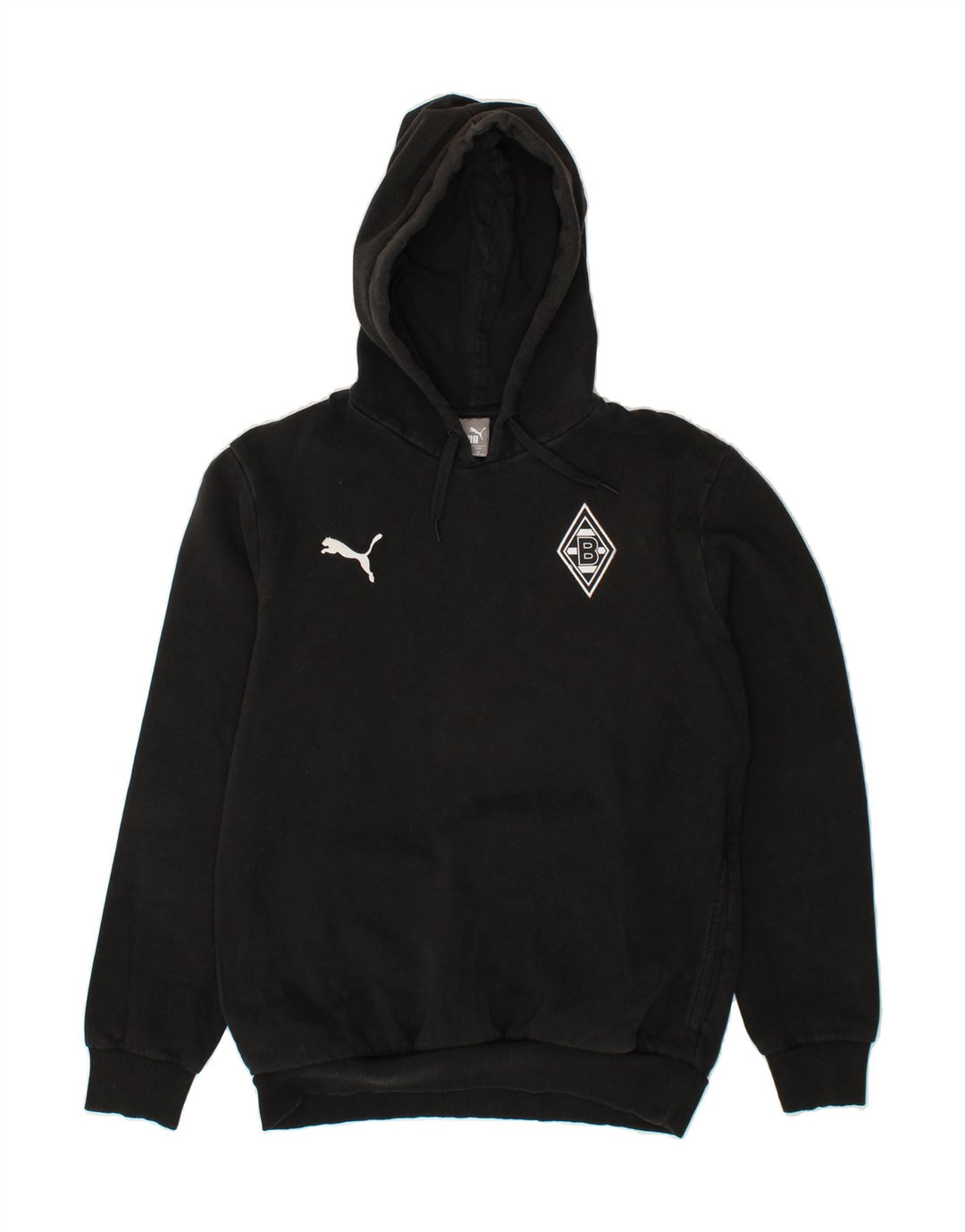 PUMA Mens Hoodie Jumper Medium Black Cotton Vintage Puma and Second-Hand Puma from Messina Hembry 