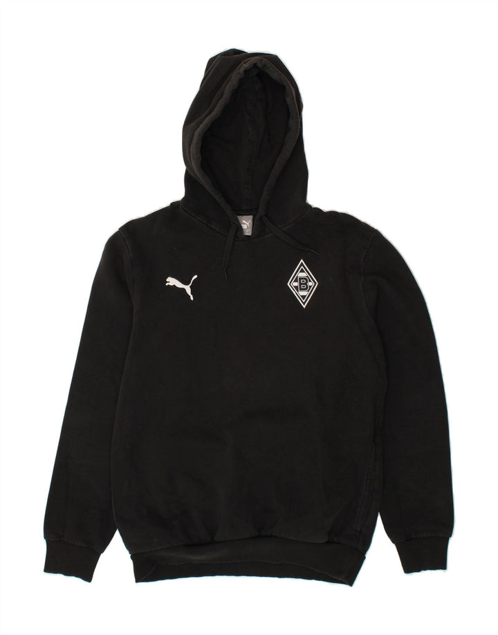 PUMA Mens Hoodie Jumper Medium Black Cotton Vintage Puma and Second-Hand Puma from Messina Hembry 