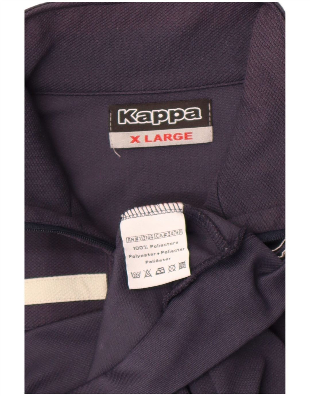 Jaqueta Kappa Masculina de Treino XL Azul Marinho Poliéster