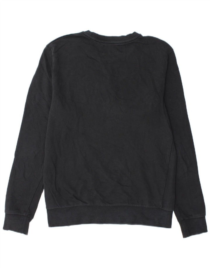 Calvin Klein Jeans Masculino moletom gráfico jumper médio algodão preto