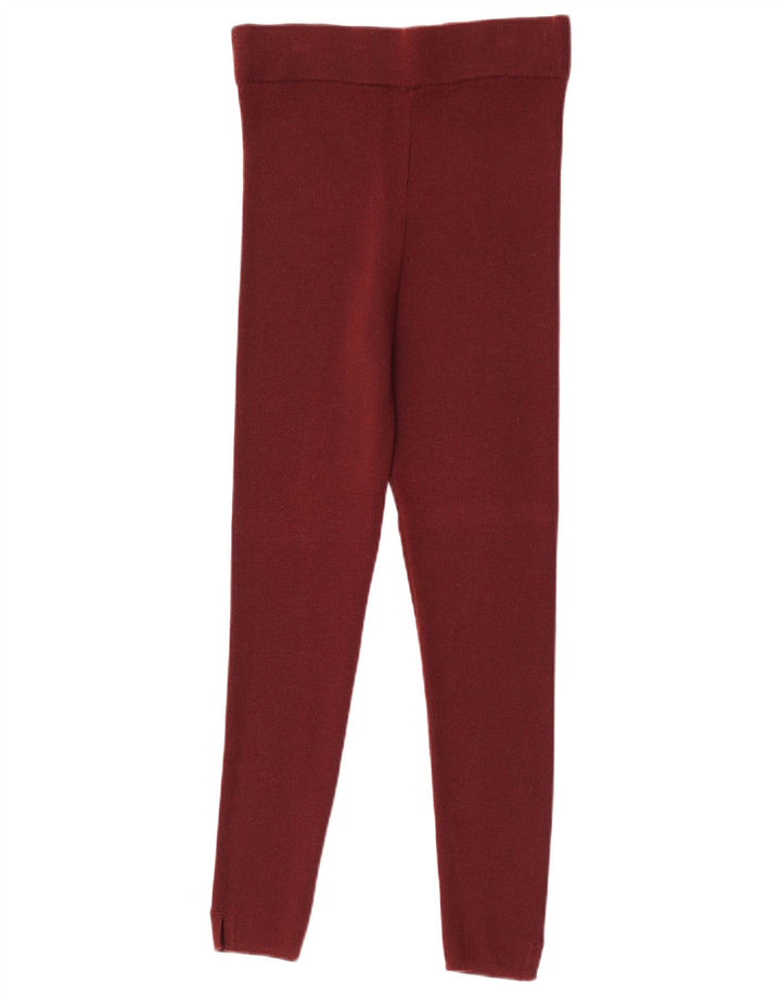 Dolce & Gabbana Leggings femininos de malha IT 42 lã marrom médio