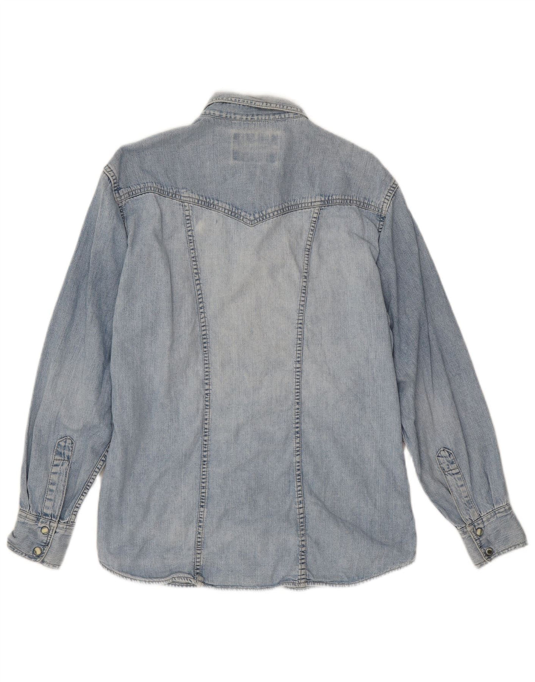 Camisa jeans feminina Wrangler Reino Unido 14 grande azul
