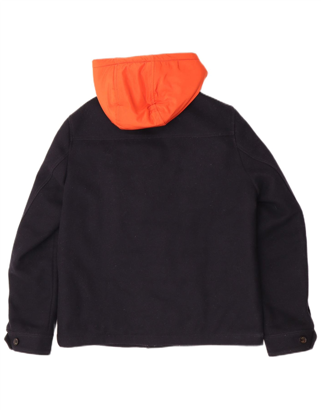 Jaqueta bomber masculina com capuz Ted Baker tamanho 3 bloco colorido azul marinho médio