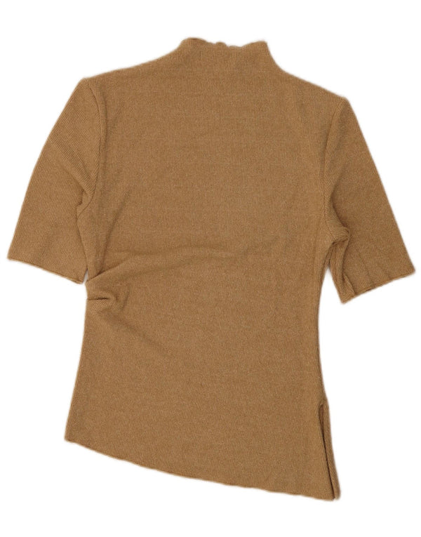 Blusa feminina Marks & Spencer UK 12 acrílico marrom médio