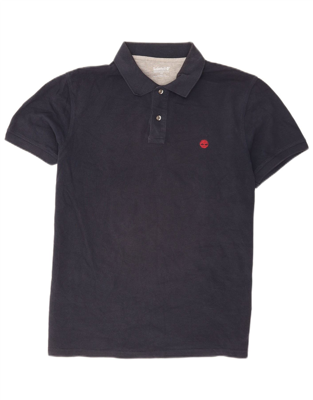 Camisa polo masculina Timberland grande algodão azul marinho