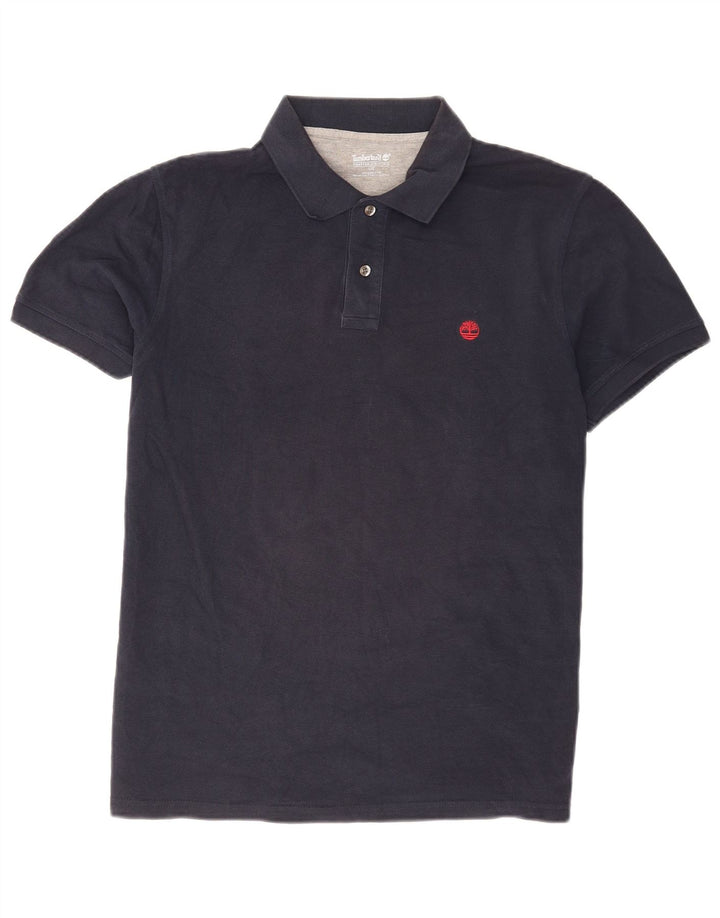 Camisa polo masculina Timberland grande algodão azul marinho