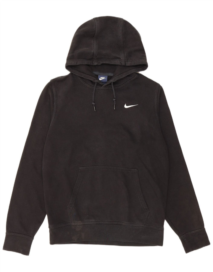 Nike Mens Hoodie Jumper Pequeno Algodão Preto