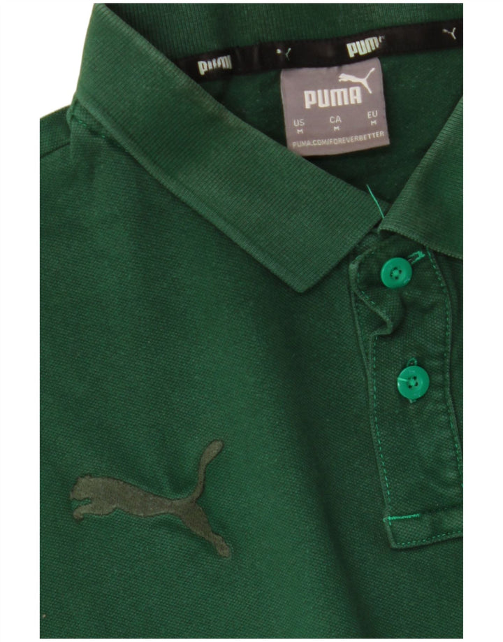 Camisa polo masculina Puma verde médio