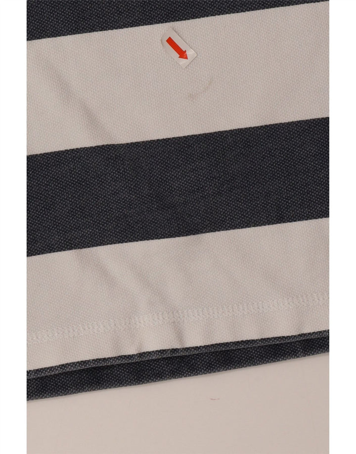 Crew Clothing moletom feminino jumper UK 14 listrado azul médio