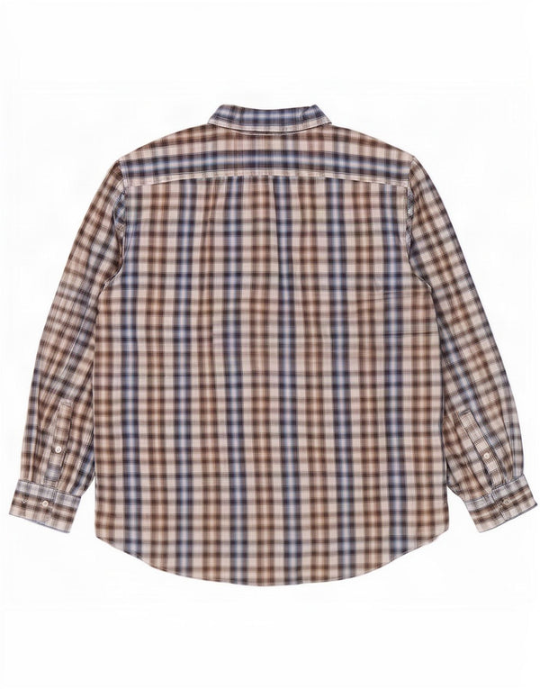 Camisa masculina Michael Kors sob medida 2XL algodão xadrez multicolorido