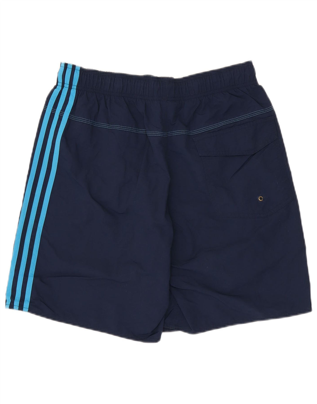Calções de banho masculinos ADIDAS poliéster azul marinho médio