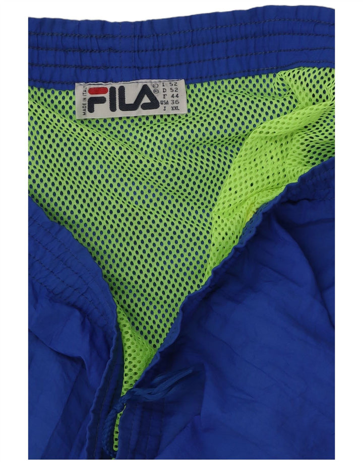 Fila Mens Graphic Sport Shorts IT 52 Grande Azul