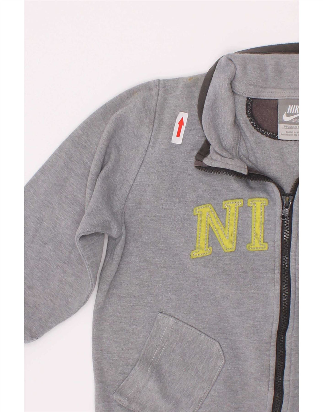 Jaqueta Nike Boys Graphic Tracksuit Top 2-3 anos cinza manchado
