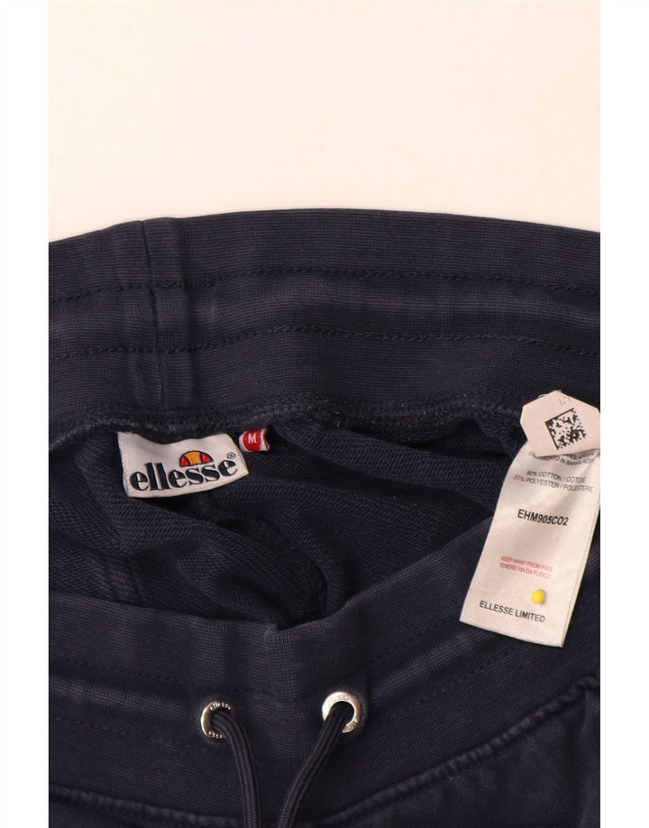 Ellesse masculino gráfico agasalho calças joggers médio algodão azul marinho