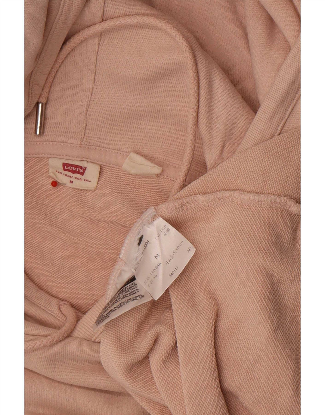 Moletom com capuz feminino Levi's UK 14 rosa médio