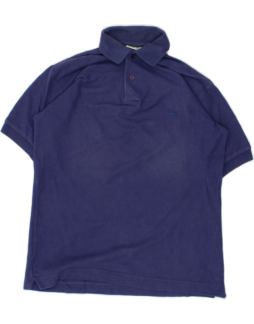 DIADORA Mens Polo Shirt XL Navy Blue Cotton Vintage Diadora and Second-Hand Diadora from Messina Hembry 