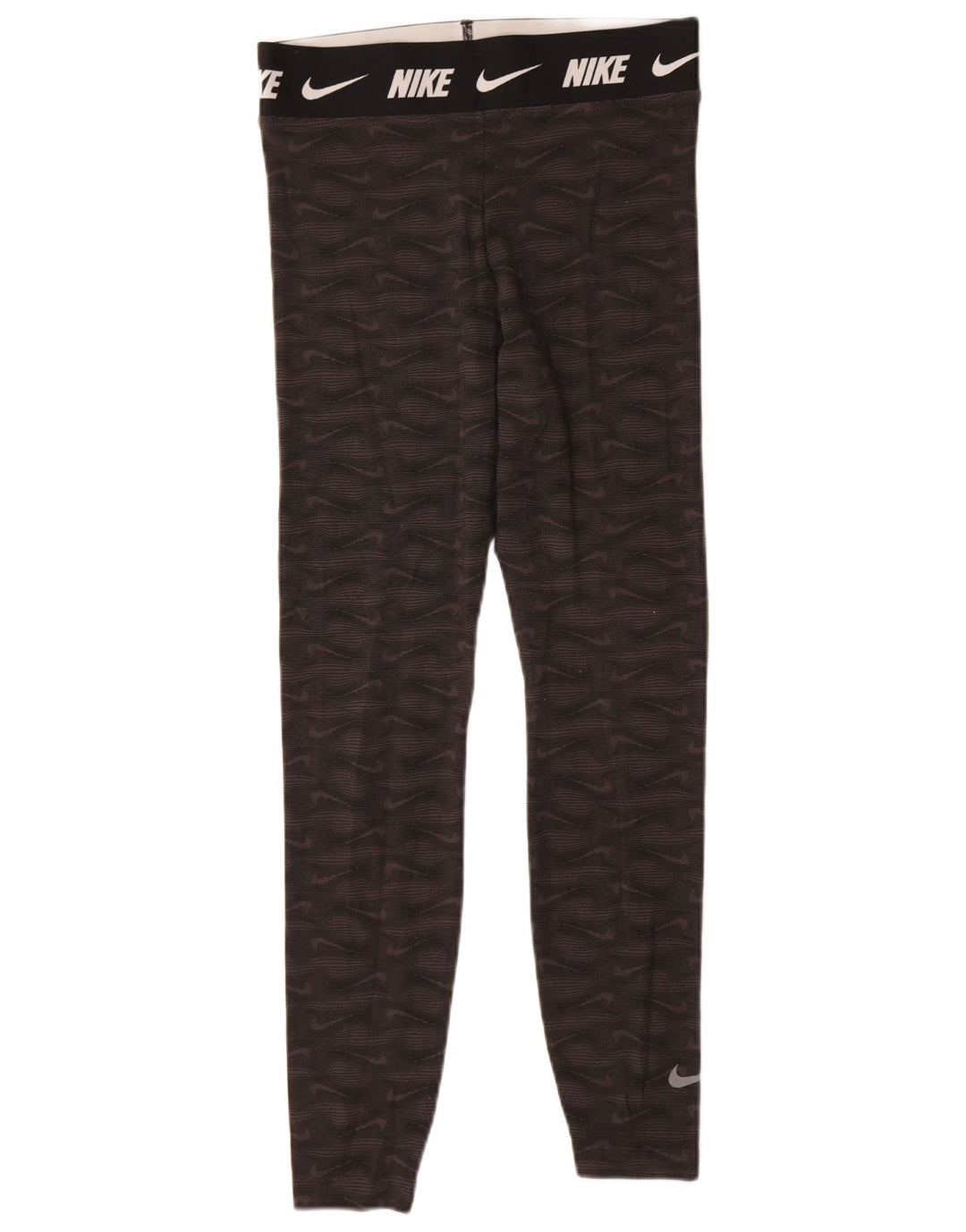 Leggings Nike Femininas Tight Fit Graphic UK 12 Médio Algodão Preto