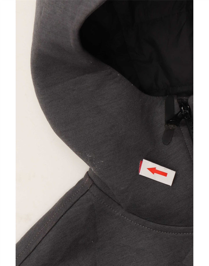 Jaqueta masculina acolchoada com capuz The North Face UK 34 XS cinza poliéster