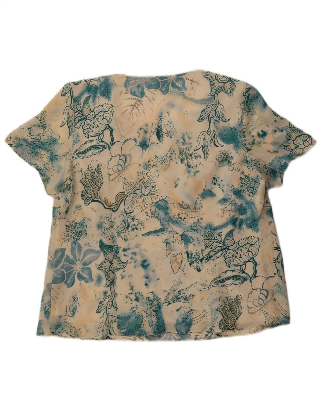 Blusa feminina Debenhams UK 16 grande poliéster floral multicolorido