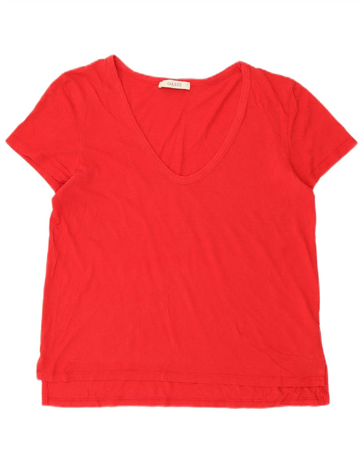 Camiseta feminina OASIS UK 14 vermelho médio