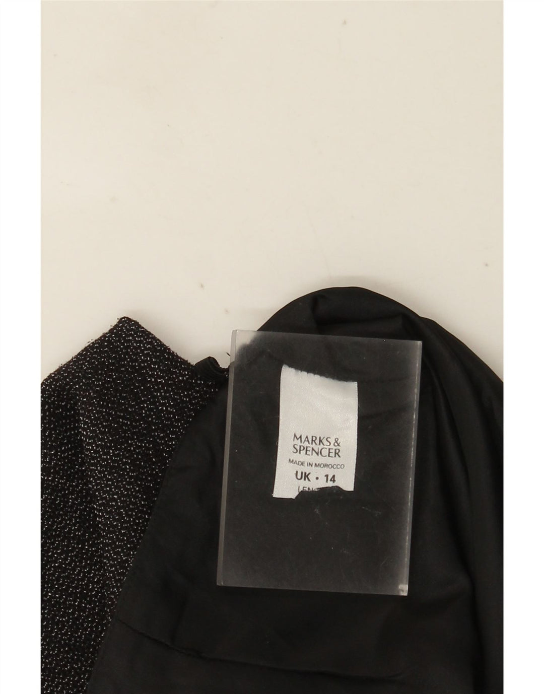 Saia midi reta feminina Marks & Spencer Reino Unido 14 grande W32 cinza