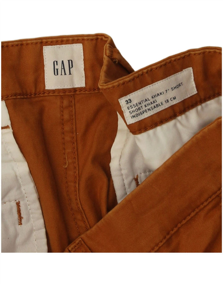 Shorts Chino Masculino Gap W33 Algodão Marrom Médio